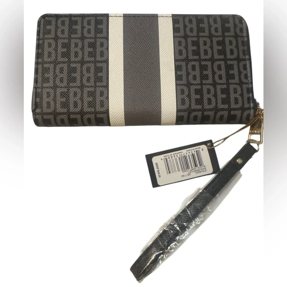 🆕 Bebe NWT Wallet - Women | Color: Black/Gray/White